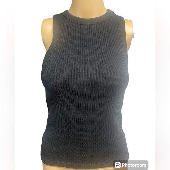 MOD REF 2 pc. Set, black joggers and sleeveless ribbed top both pcs size S - Picture 2 of 4